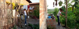 Brazilian student, Kel Aguiar Martins, setting traps for sand fly collection in semi-rural area in Teresina, NE Brazil. 