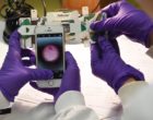 Foldscope, an origami microscope attached to a smart phone