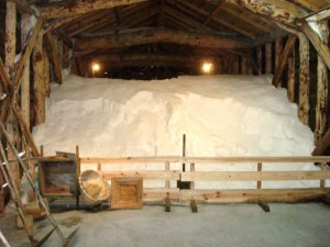 Salt storage area of the “Corredor da Cobra” salina