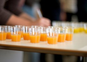 Orange juice samples