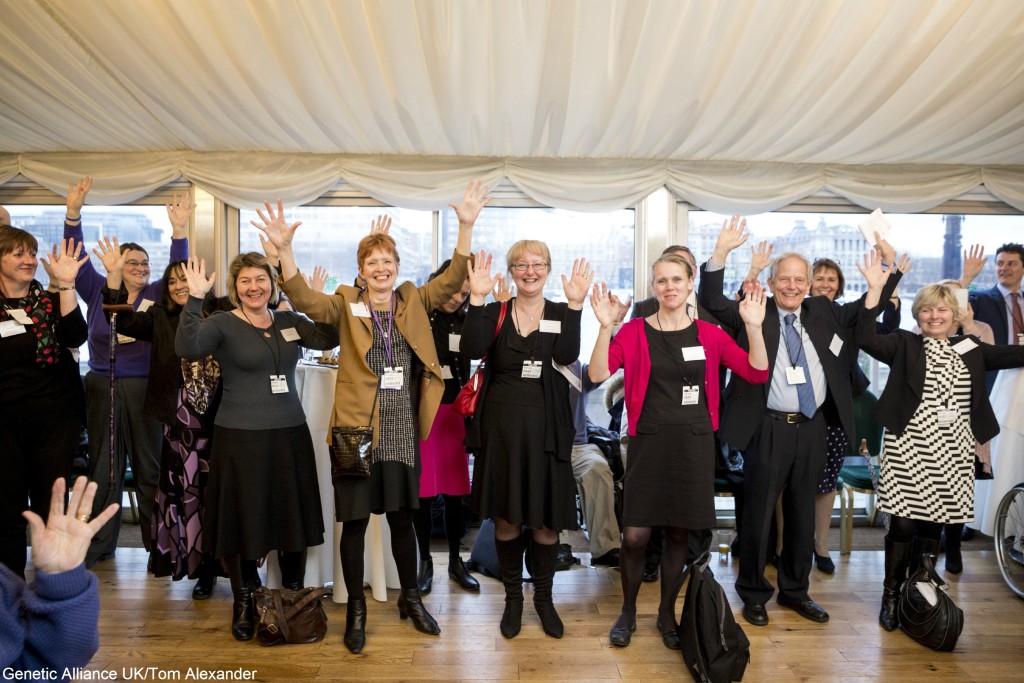 "Raising hands for rare disease at RDUK's Rare Disease Day reception in Westminster on 25 February" 