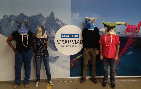 Scientists at Decathlon’s research facility in Lille, France