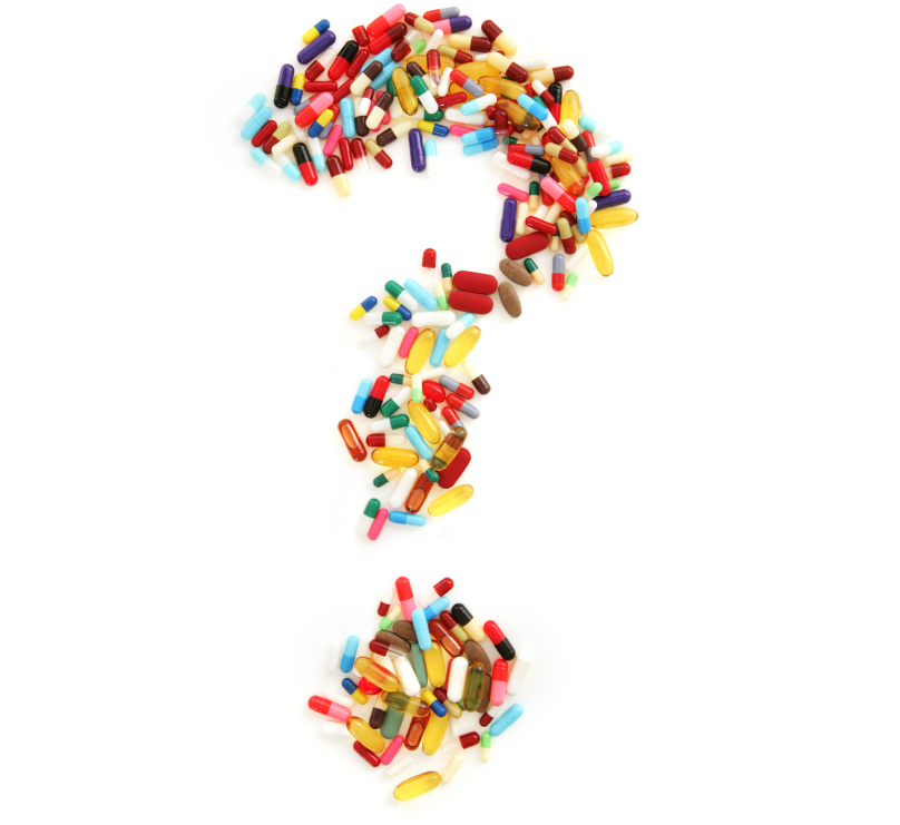 Pill question mark