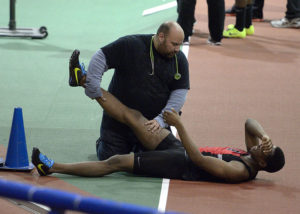 Muscle strain is a common injury in track and field