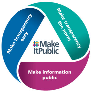 #MakeItPublic circle infographic